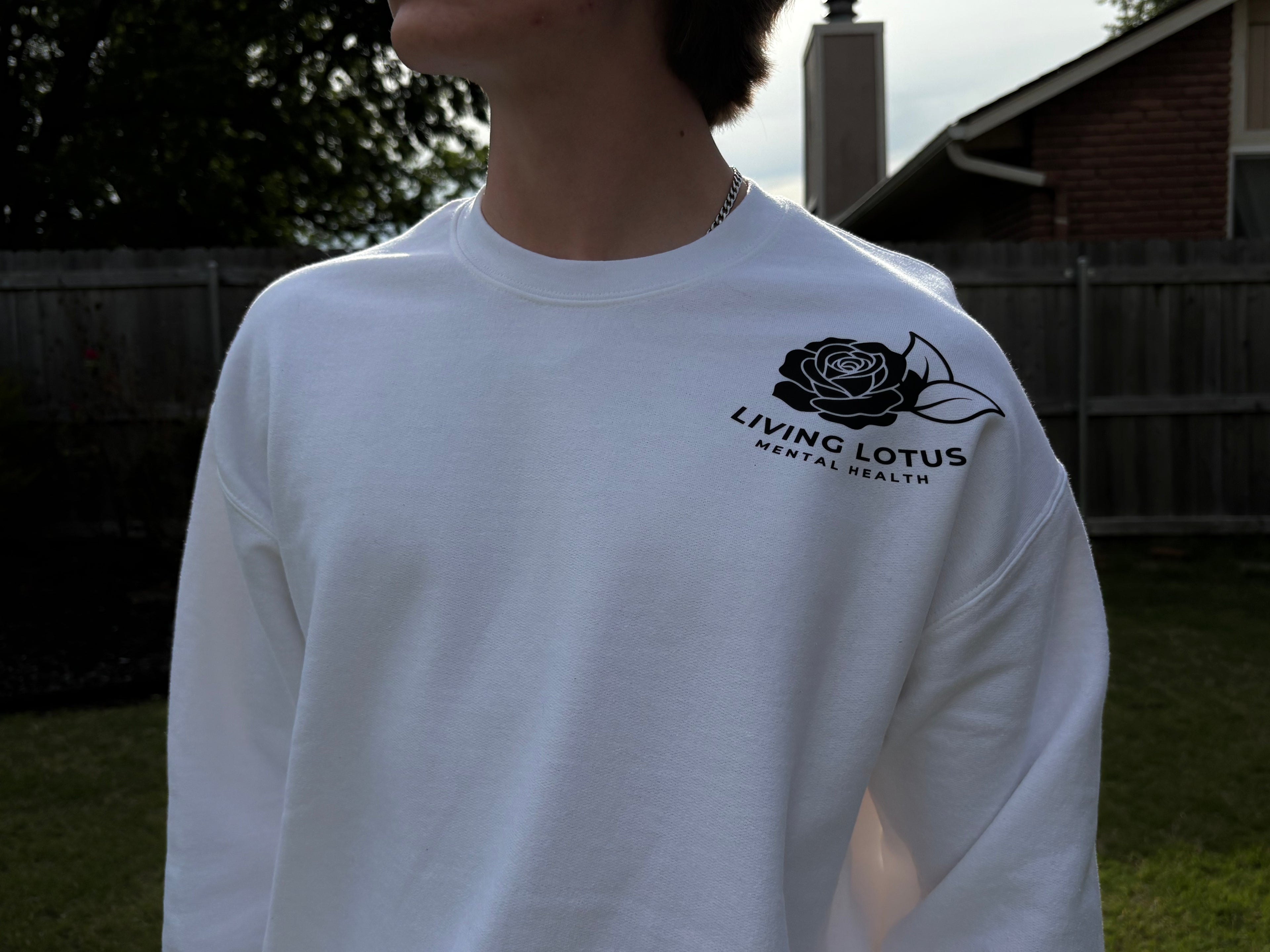 Long sleeve crew neck sweat shirt SA awareness